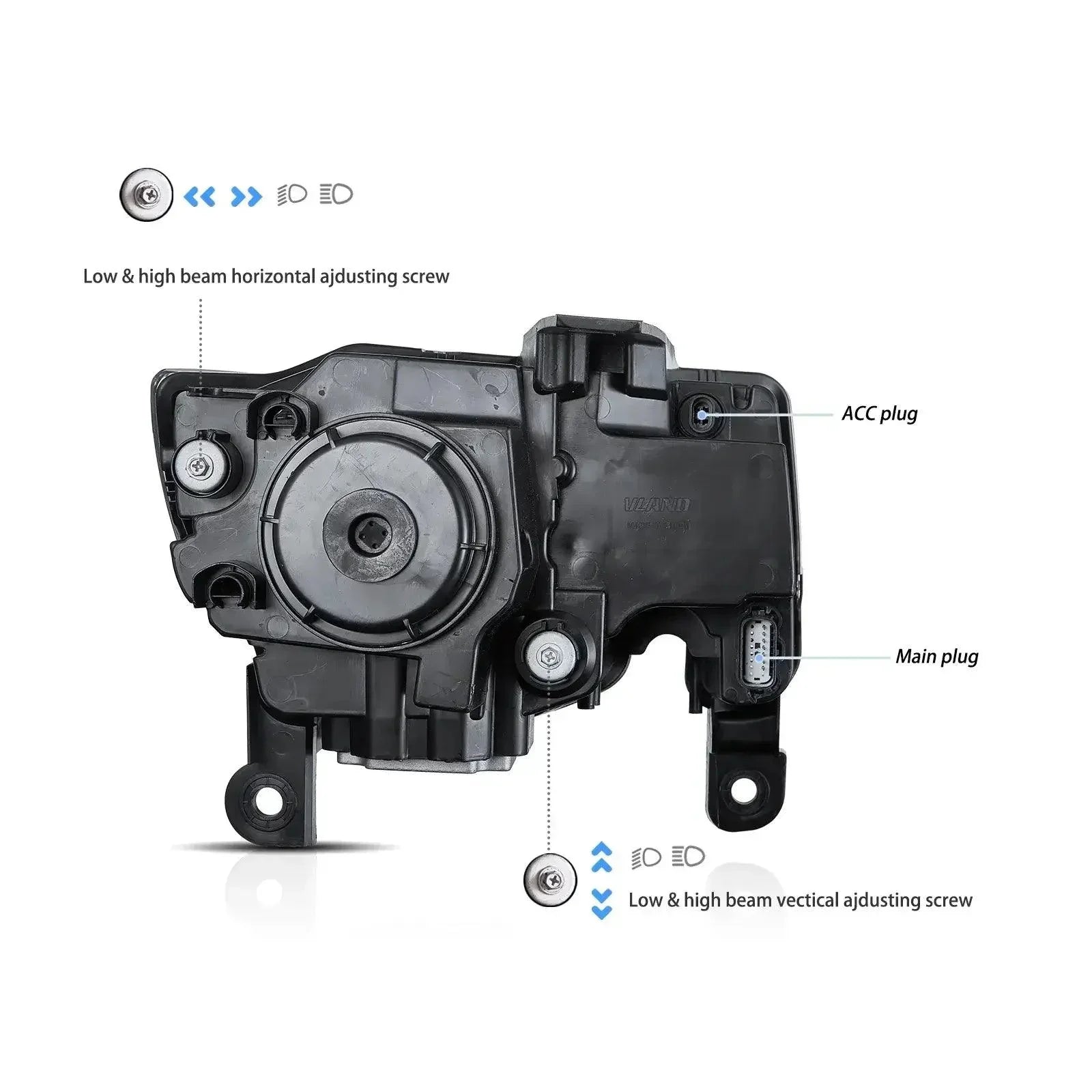 LED bloc optique avant Full LED avec Startup Animation/ Blue DRL pour 2014-2022 Jeep Grand Cherokee (WK2） – vue 5