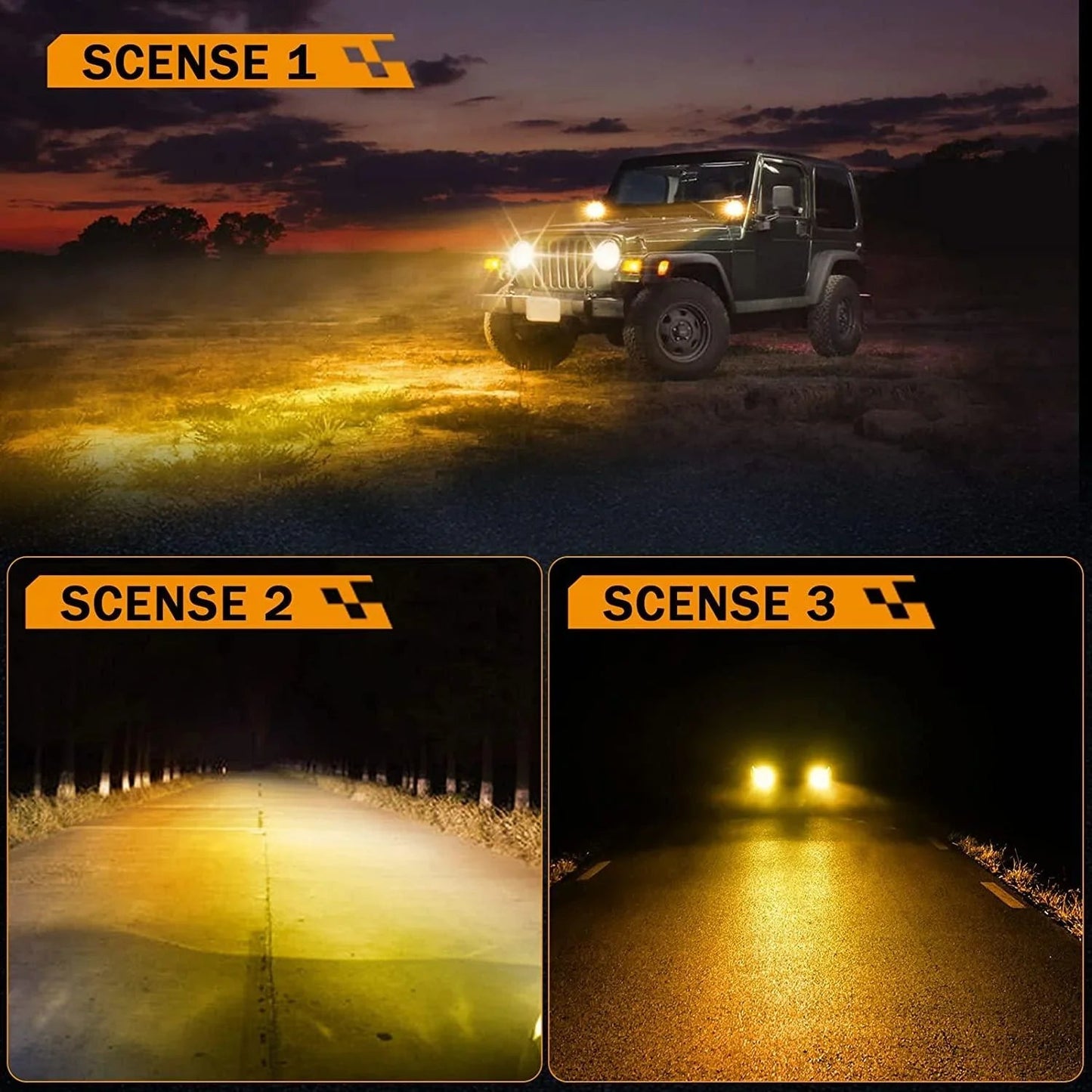 P4 série | 4 Inch 90W 9000LM 6 Modes LED Pods Driving Lights – vue 5