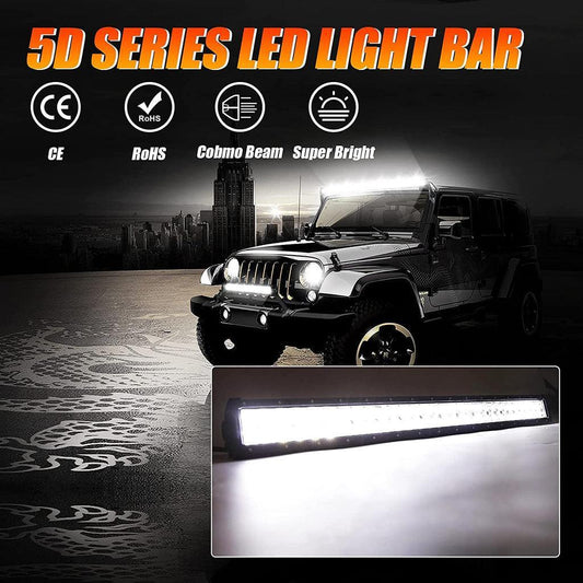 22″-52″ 5D série droit/courbé faisceau combiné Double Row Barres LED pour 2016 Ford F150 – vue 2 – NOVADOMIO