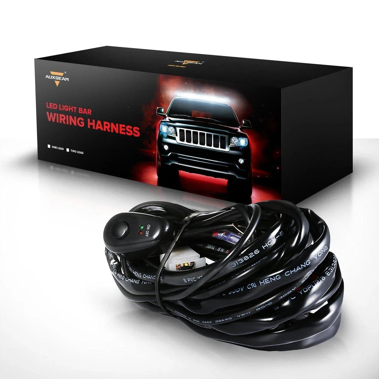 (1 Lead) Barres LED Wiring Harness Kit avec Fuse Relay ON/Off Switch pour LED Off-Road Driving Work Light