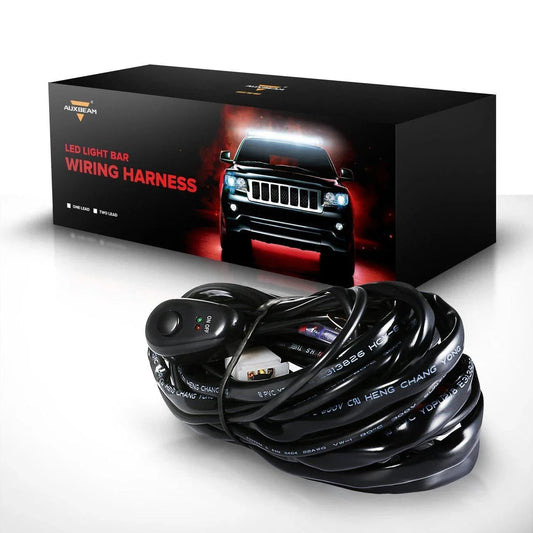 (1 Lead) Barres LED Wiring Harness Kit avec Fuse Relay ON/Off Switch pour LED Off-Road Driving Work Light