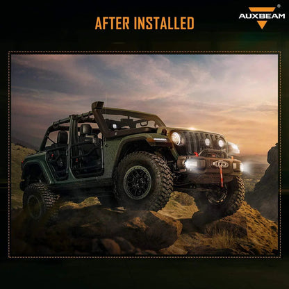 4″ 30 W LED antibrouillards avec blanc DRL+orange clignotant pour Jeep Wrangler 07-18 JK TJ LJ avant pare-chocs Lamp – vue 2