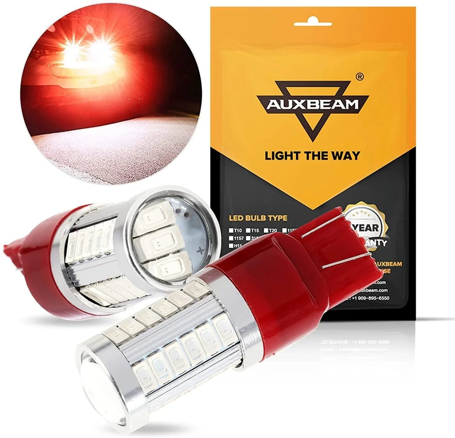 33pcs-LED 3020SMD blanc froid/orange/rouge 8000LM LED Brake/Reverse/Parking/Tail/clignotant Light – vue 24