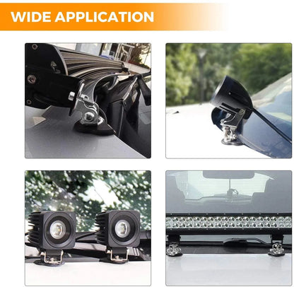 Universel Barres LED supports de montage support de montant réglable capot pour tout-terrain Jeep SUV camion – vue 7