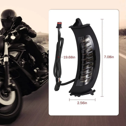 LED Vent clignotant feux Driving avant Side feux avec DRL pour Harley Road Glide MS-SG15 Motorcycles 2015–2020 – vue 4
