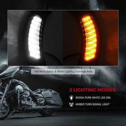 LED Vent clignotant feux Driving avant Side feux avec DRL pour Harley Road Glide MS-SG15 Motorcycles 2015–2020 – vue 3