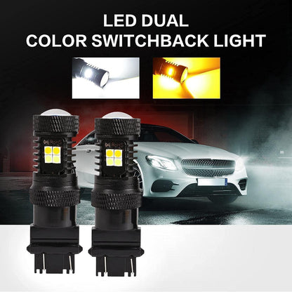 pour 2009-2015 Toyota Tacoma 3157 DRL&clignotant Light Dual Color Lighting Switchback blanc&orange – vue 6 – NOVADOMIO