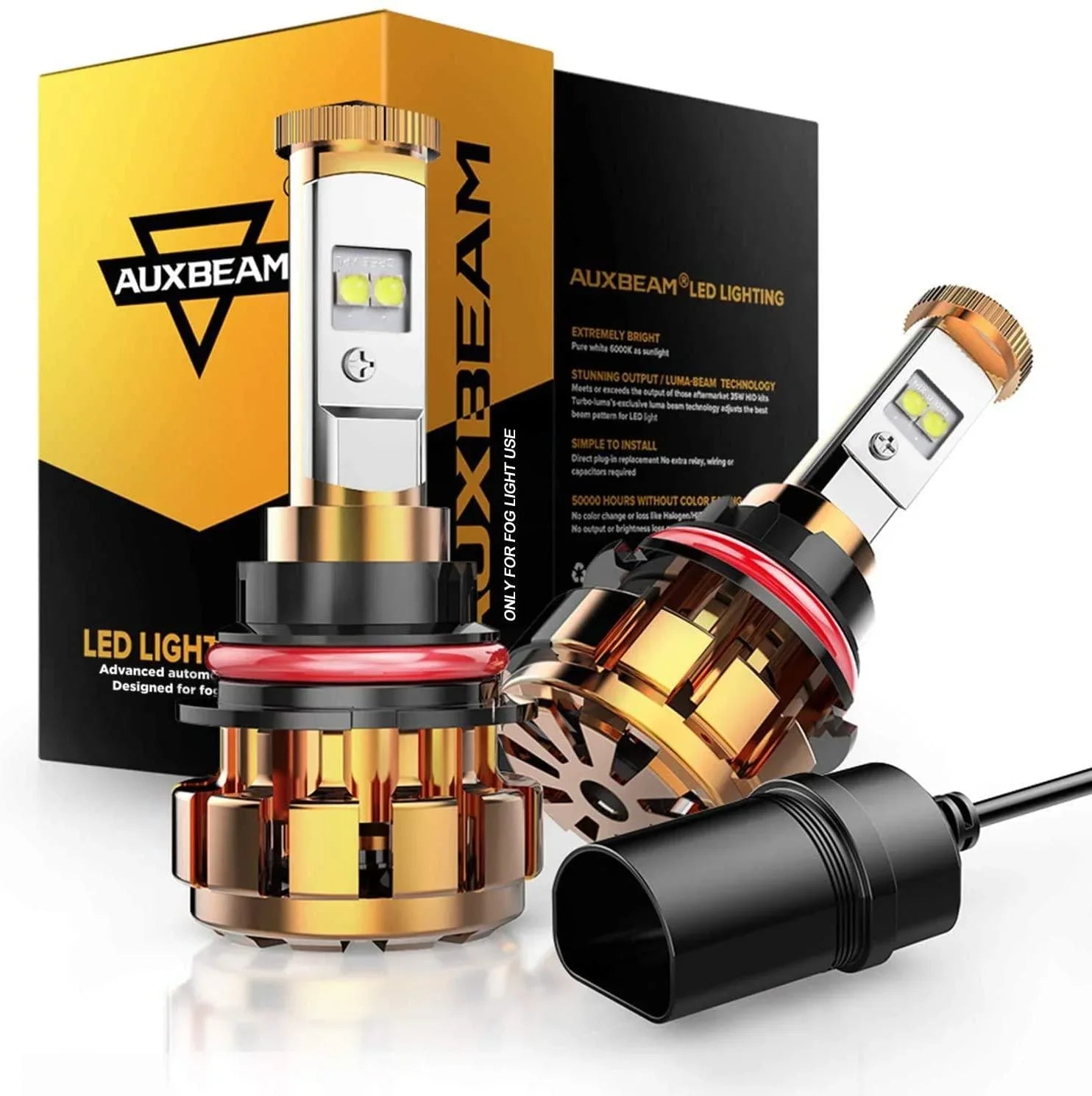 (2pcs/set) 9007 Ampoules LED F-16 série 12000LM 60W 6000K lumière blanche