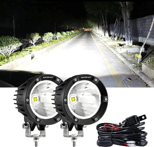 C4 série | 4 Inch 100W Spot Round LED Pods blanc LED Driving Lights