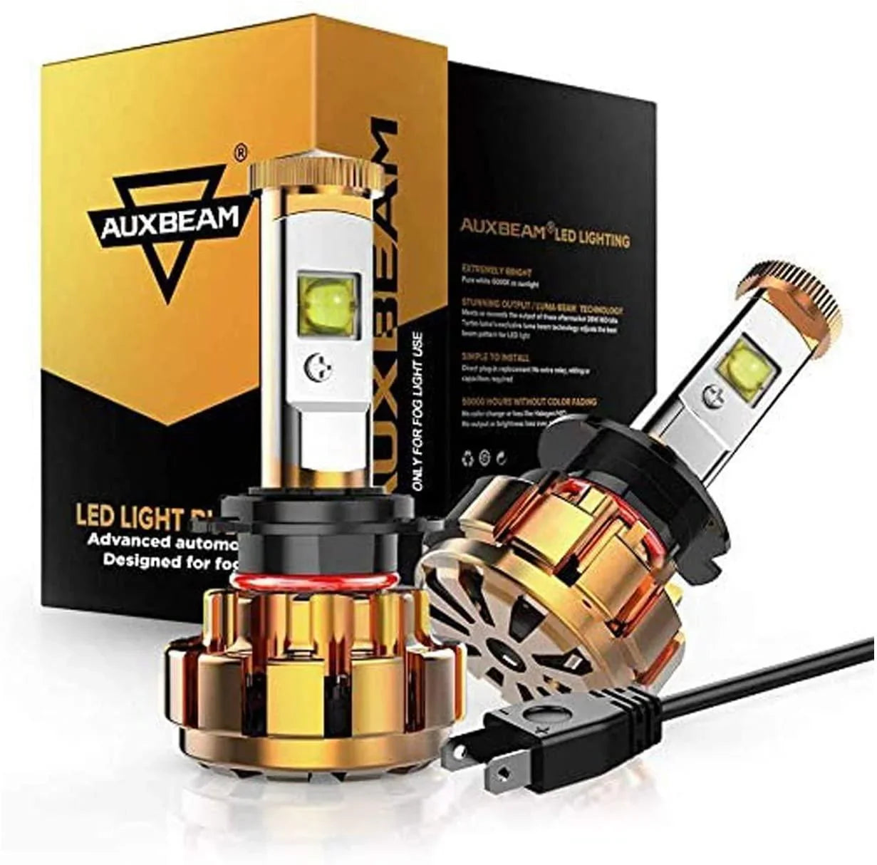 (2pcs/set) H7 Ampoules LED F-16 série 12000LM 60W 6000K lumière blanche