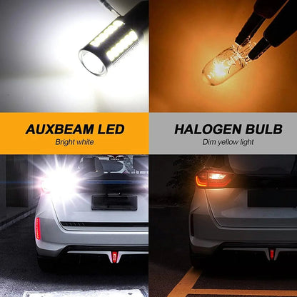 1157 BAY15D LED recul/clignotant/Brake Tail/feu latéral Light Bulbs 20W 4000LM 6500K blanc 33LED série – 2 ampoules – vue 2