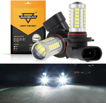 H10 9145 9140 HB3 LED Fog Light/DRL 50W 4000LM 6500K blanc 33LED série – 2 ampoules – NOVADOMIO