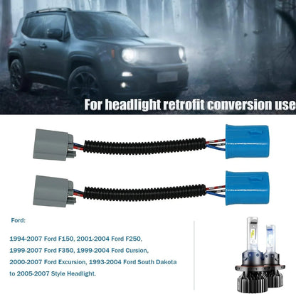9007 LED phare Socket Female Adapter faisceau électrique Connector pour phare/antibrouillard lot de 2 – vue 5 – NOVADOMIO