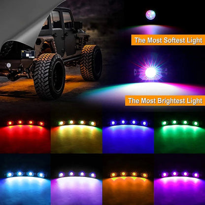 RGB éclairage LED de soubassement kit avec Bluetooth contrôleur pour ATV UTV – vue 5 – NOVADOMIO