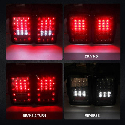 7″ LED phare de remplacement, 4″ LED antibrouillard & LED Smoke feu arrière Brake Reverse clignotant Lamp pour Jeep Wrangler