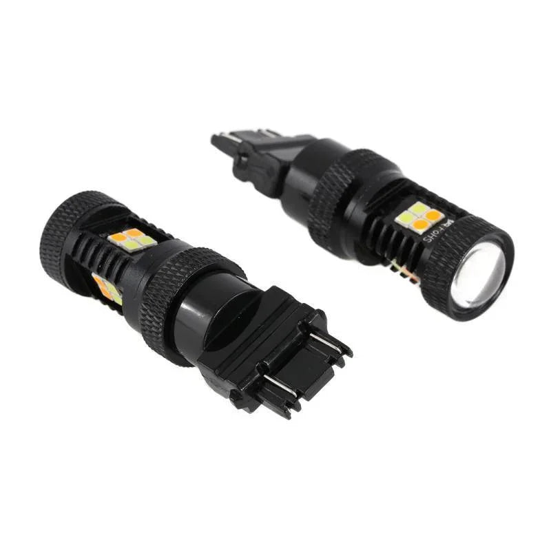 (2pcs/set) blanc&orange Switchback Bake/Reverse/Tail Light LED Bulbs avec Canbus-Decode