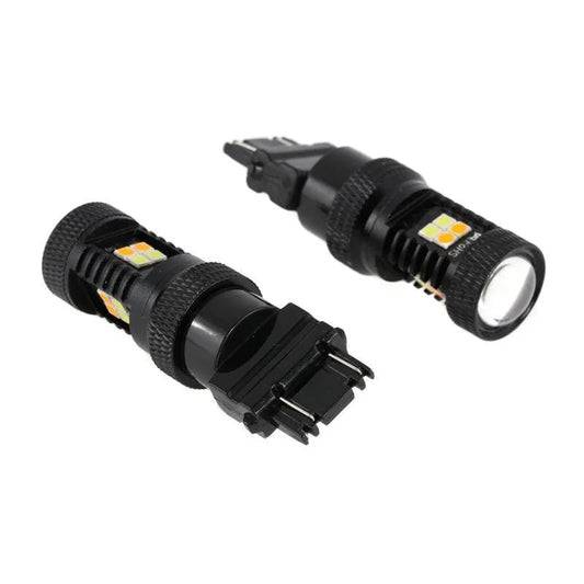 (2pcs/set) blanc&orange Switchback Bake/Reverse/Tail Light LED Bulbs avec Canbus-Decode