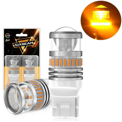 7440 7440 A Ampoules LED pour clignotants avant/arrière et feux latéraux 11 W 4 000 lm 3 500 K orange B1 série – 2 ampoules