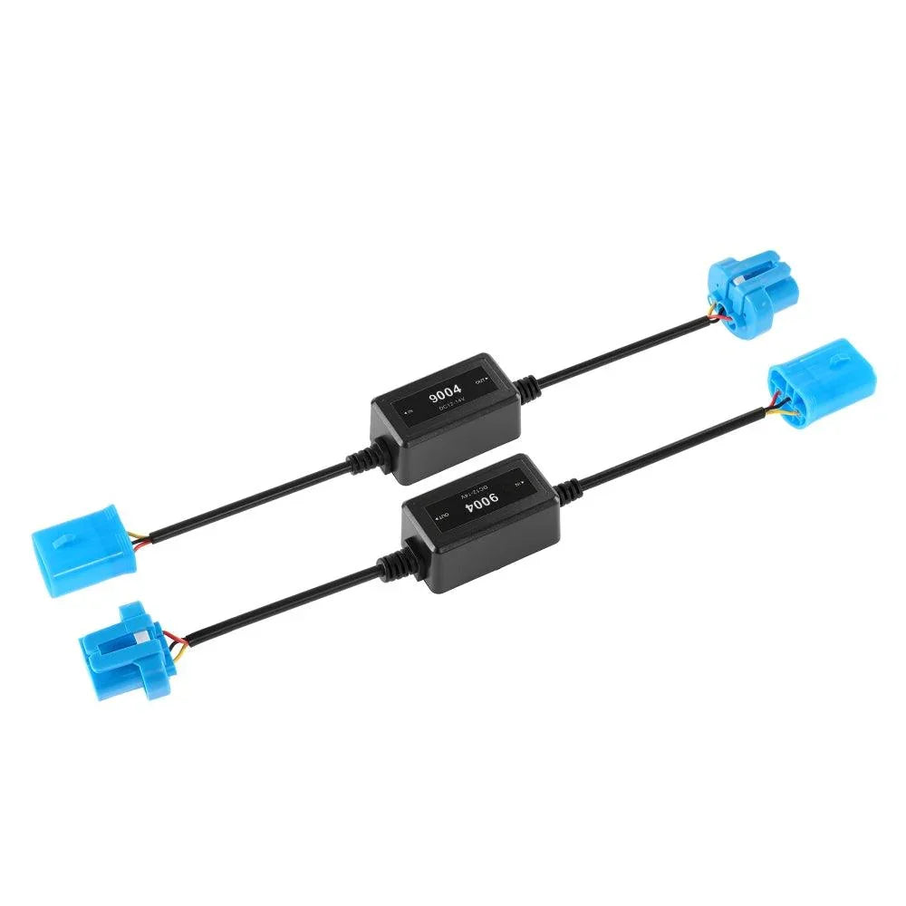 9004/HB1 C10-MODEL Enhanced Ampoules de phare LED Canbus Decoder Anti-Flicker Hyper Flash No Warning Harness Resistor Conver…