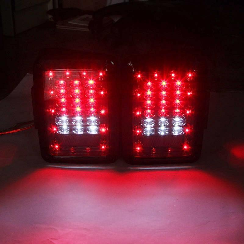 LED Tail Lights Rear Brake clignotant Reverse Lamp pour Jeep Wrangler JK 2007-2017(American Version) – vue 8