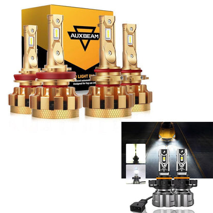 Kit d’ampoules LED feux de route/croisement F-16 Plus série CAN-bus intégré 14 000 lm pour GMC Sierra 2500 HD 2007–2014 – vue