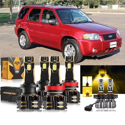 pour 2007 Ford Escape H4 Ampoules de phare LED Bundle – vue 23 – NOVADOMIO