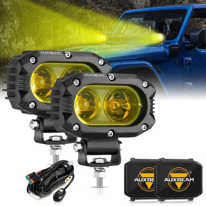 R4 série | 4″ 60 W projecteurs LED compacts faisceau large orange éclairage – vue 9 – NOVADOMIO