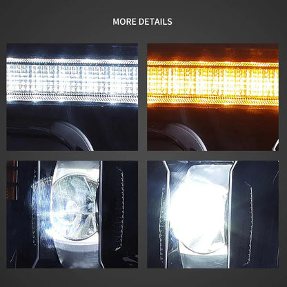 LED bloc optique avant pour 2017–2019 Ford F250 350 450 F550 Super Duty – vue 4 – NOVADOMIO
