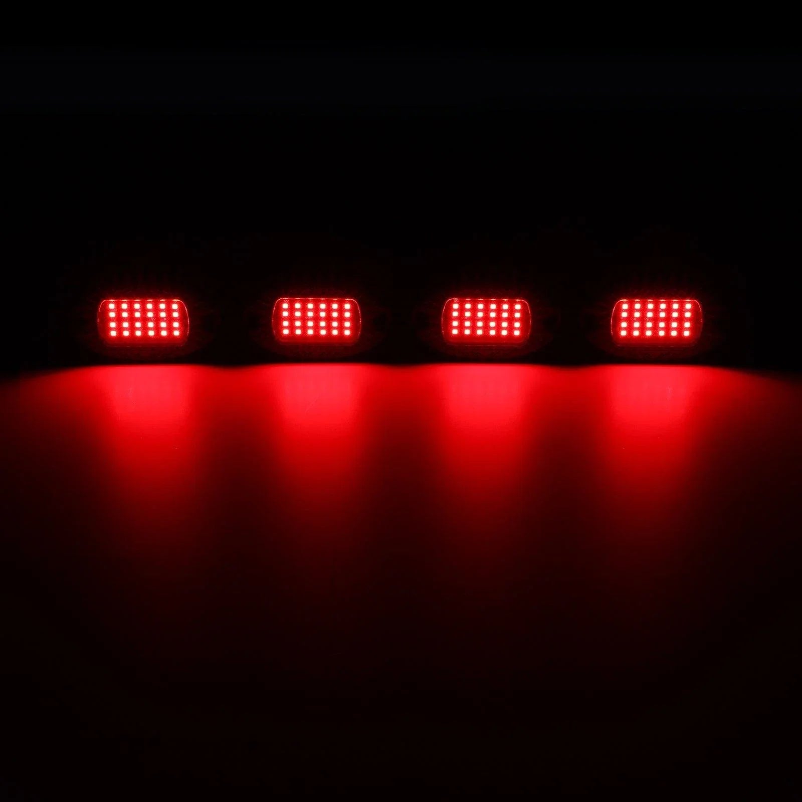 RGBW LED Rock Lights Kit avec Bluetooth APP & Télécommande sans fil, Multicolor Neon Underglow Lights avec Brake Light funct…