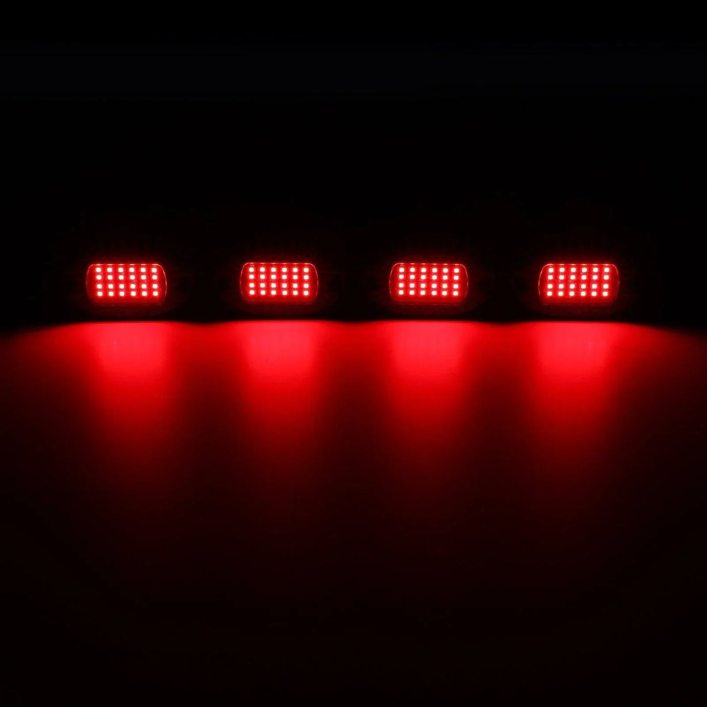 RGBW LED Rock Lights Kit avec Bluetooth APP & Télécommande sans fil, Multicolor Neon Underglow Lights avec Brake Light funct…