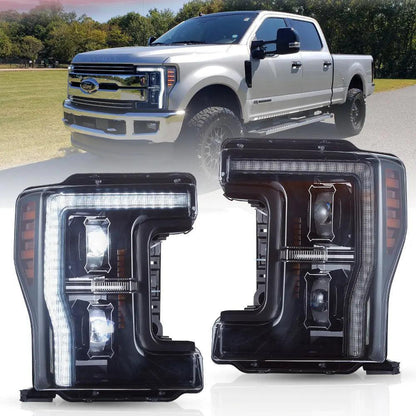 LED bloc optique avant pour 2017–2019 Ford F250 350 450 F550 Super Duty – NOVADOMIO