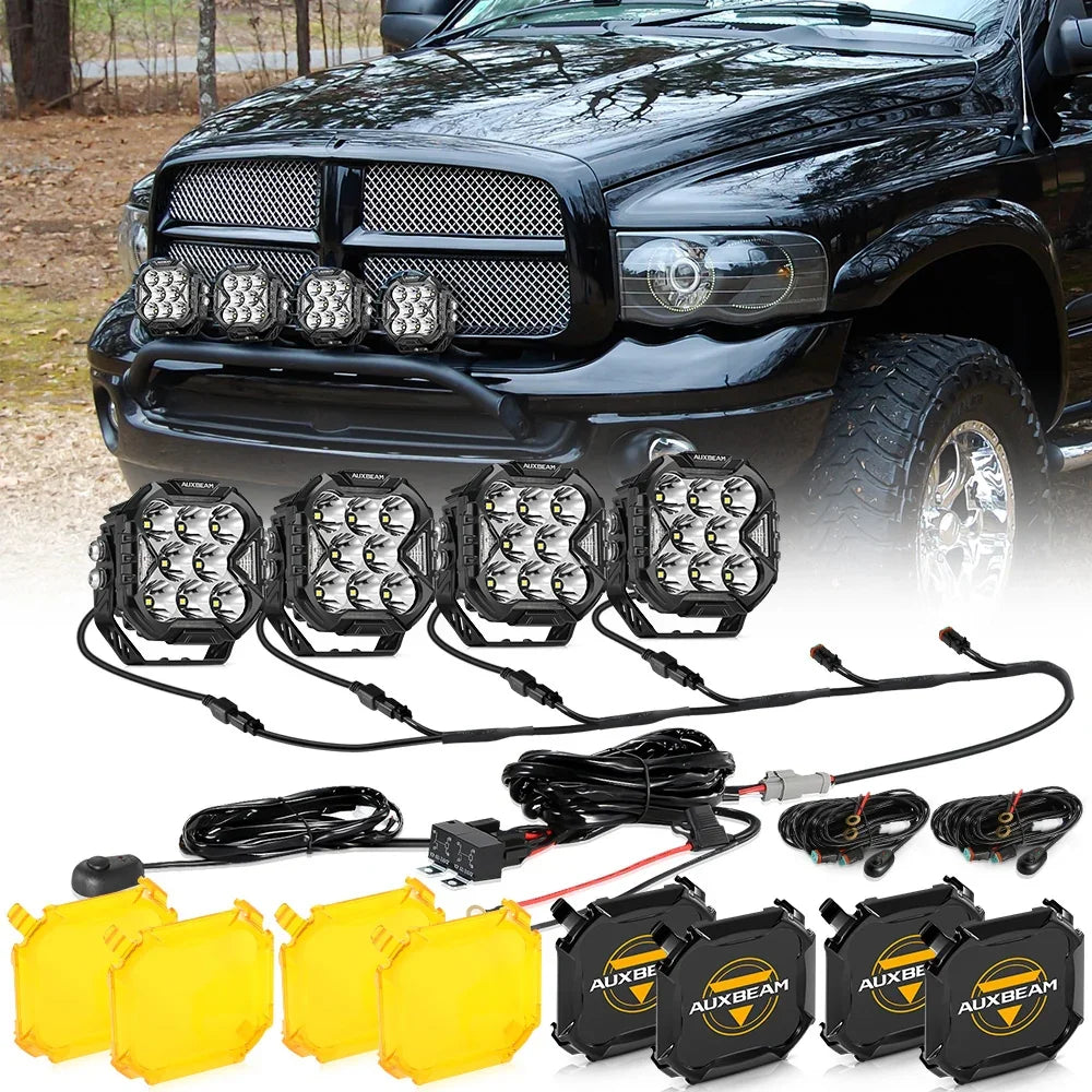 CUBE-Z série 4 Inch Projecteurs LED compacts tout-terrain avec blanc DRL & orange clignotant Lights – vue 21