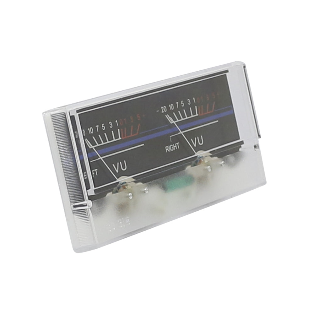 Panneau de mesure SD-318, 1 pièce, 2 VU mètres, 500uA, 115x54 mm, avec lampe verte – vue principale