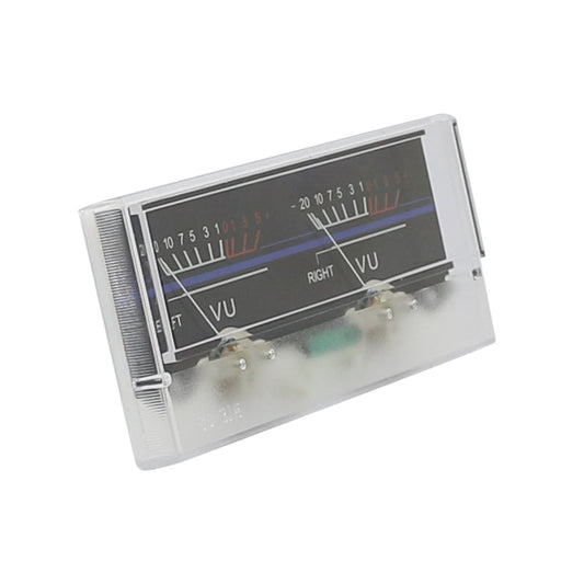 Panneau de mesure SD-318, 1 pièce, 2 VU mètres, 500uA, 115x54 mm, avec lampe verte – vue principale