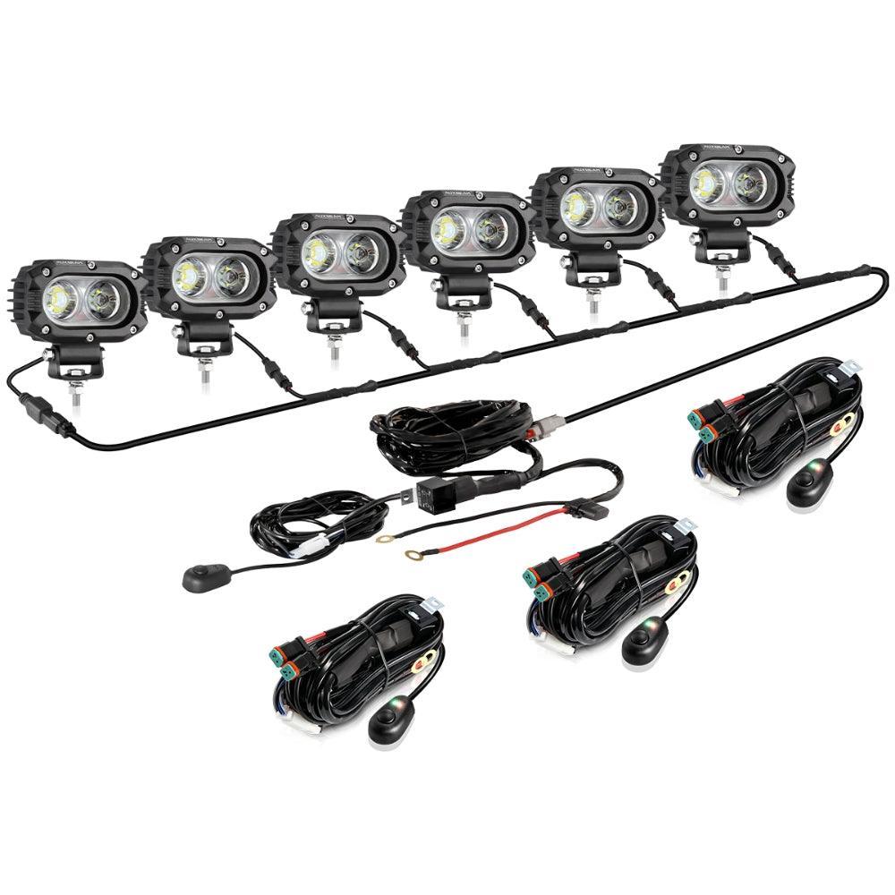 R4 série | 4 Inch 60W faisceau large LED Pods Light blanc Driving Light – vue 9