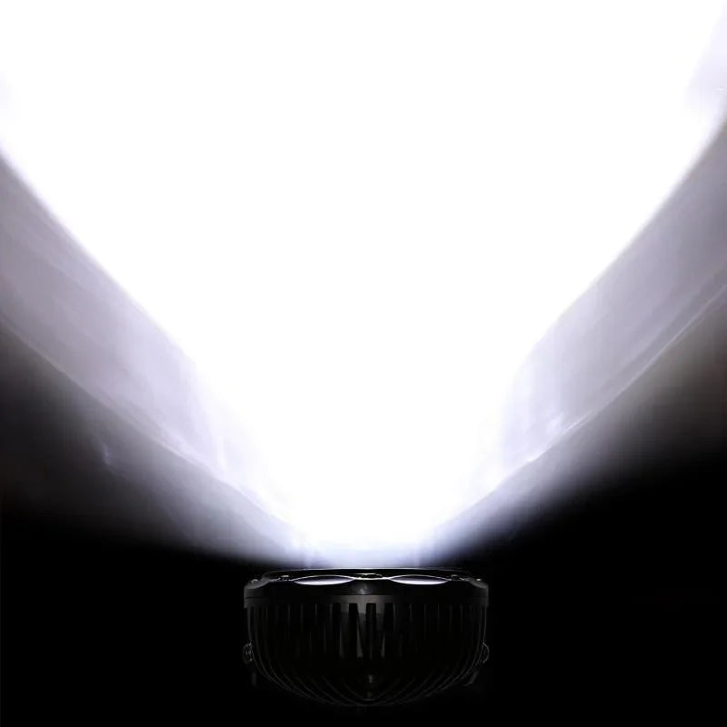 (2pcs/set) 7 Inch 90W Round faisceau longue portée Offroad LED Driving Lights w/ SAE Compliant+orange/noir Covers(Optional)…