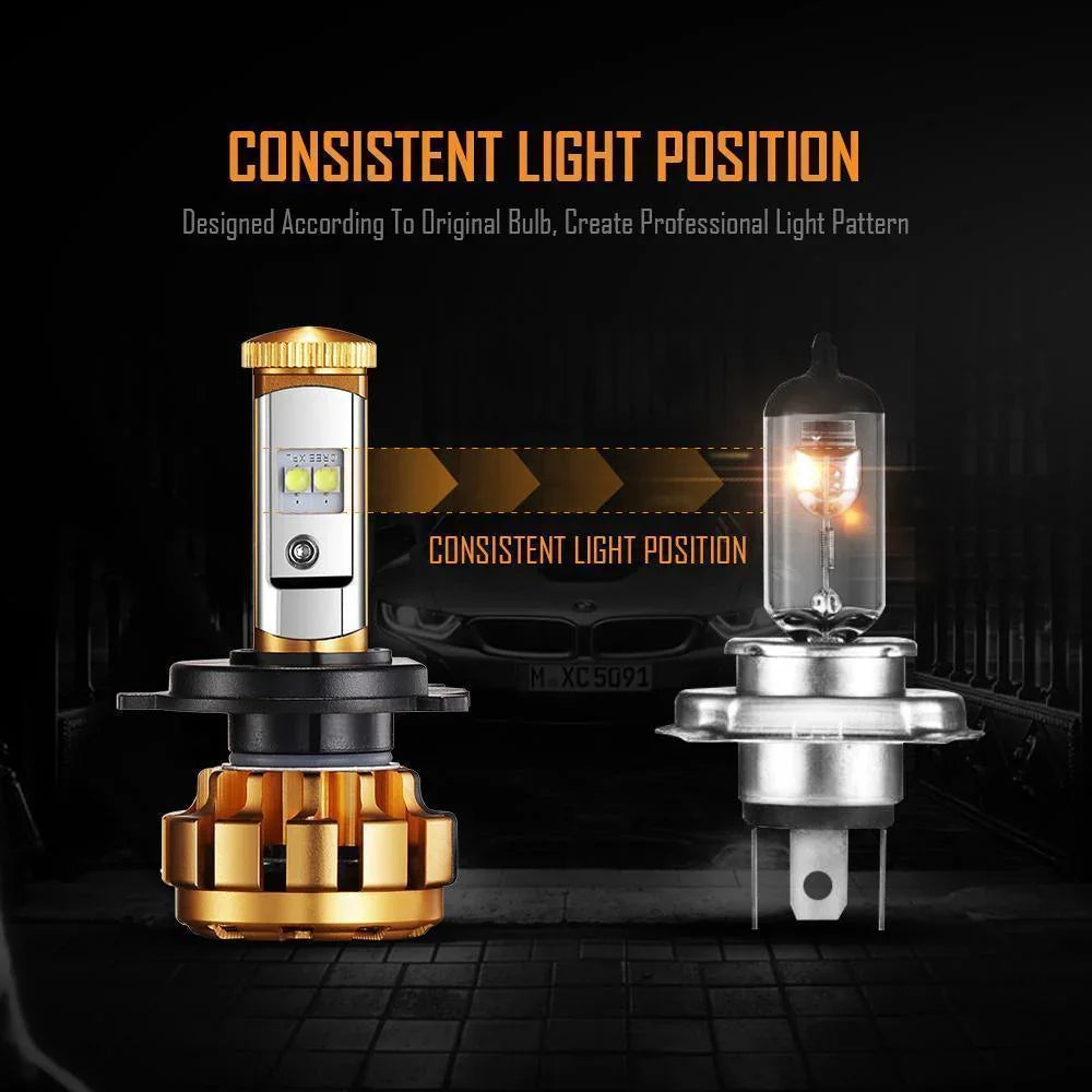 F-16 série Ampoules LED 12000LM 60W 6000K lumière blanche – vue 4