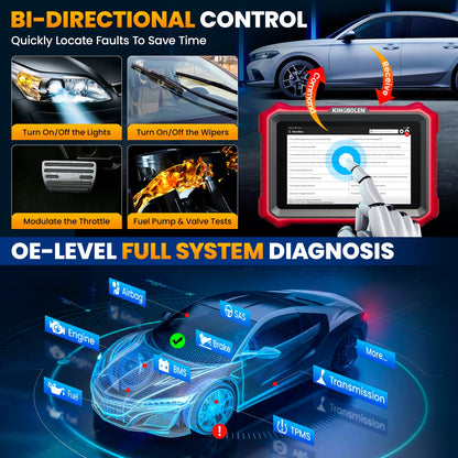 Valise diagnostic KINGBOLEN K8 Elite – 34+ services et mises à jour à vie – vue 8 – NOVADOMIO