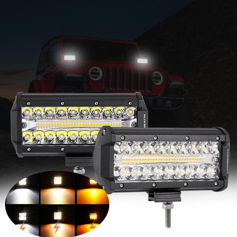6 Modes série 3 Inch/4Inch/7Inch/12Inch/20Inch blanc&orange Barres LED – vue 21