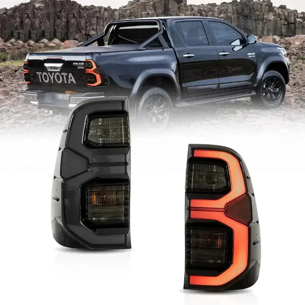 LED bloc de feux arrière avec Dynamic Welcome Lighting pour 2015-2022 Toyota Hilux SR5 8th Gen (GUN125, GUN126R) – vue 9