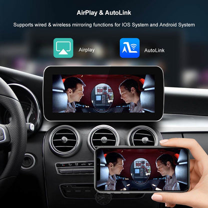 Autoradio GPS Andream CarPlay – Mercedes E-Class GLE GLC GLK NTG4.0 NTG4.5 – vue 4 – NOVADOMIO