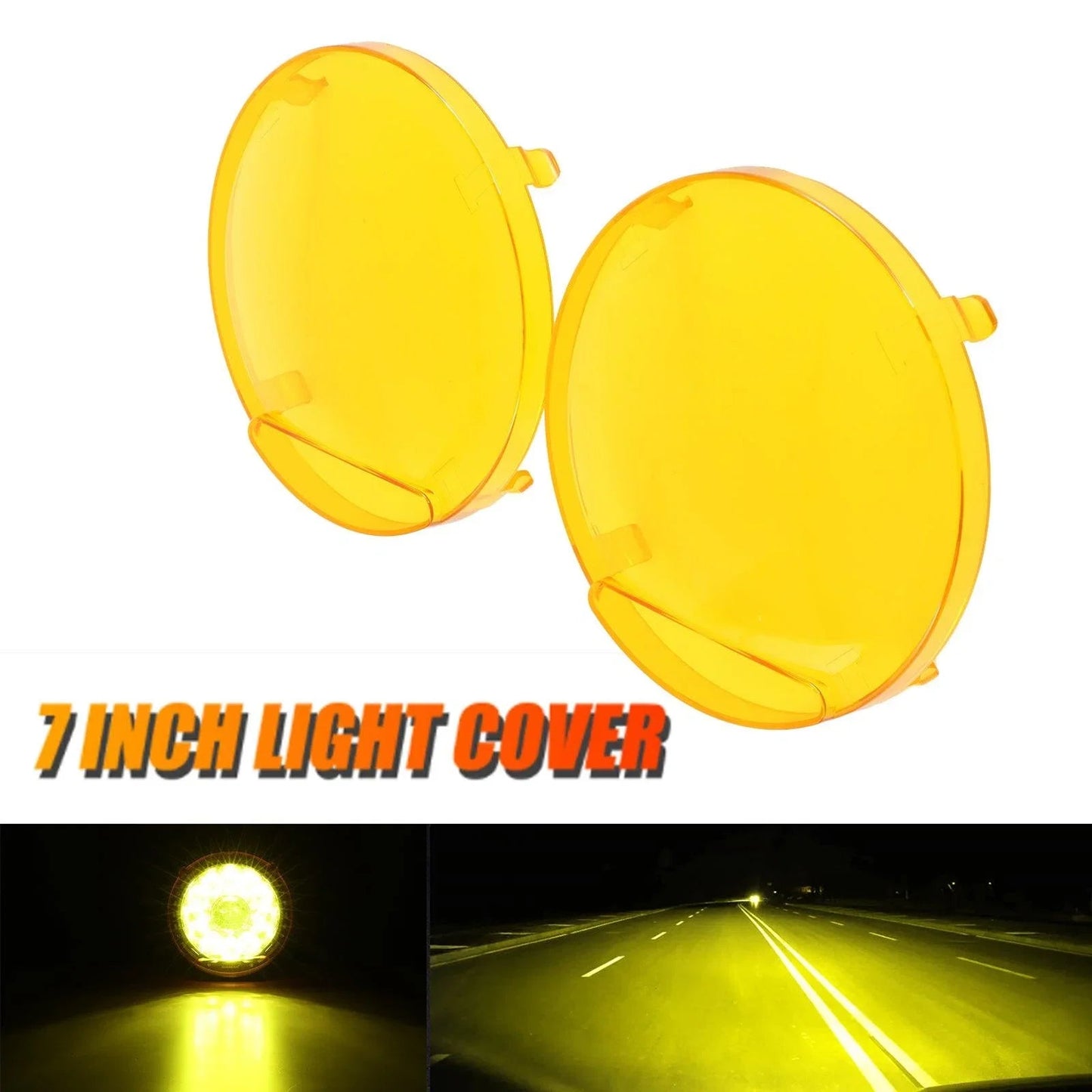 (2pcs/set) 7 Inch 230W 33332LM 360-PRO série Custom Lens Offroad LED Driving Lights+orange/noir Covers(Optional) pour FORD F…