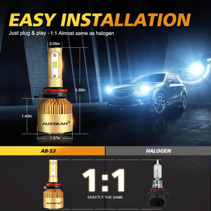 Fan Cooling S3 série 10000LM 72W Ampoules de phare LED 6500K blanc froid – vue 7 – NOVADOMIO