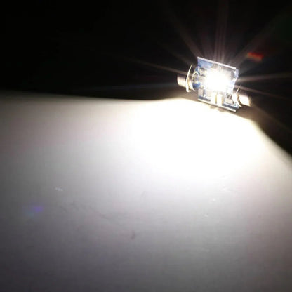Lot de 2 bicolore à commutation 31 mm DE3175 DE3021 DE3022 1.22″ 1860CSP 6 500 K blanc froid& bleu glacier LED Festoon