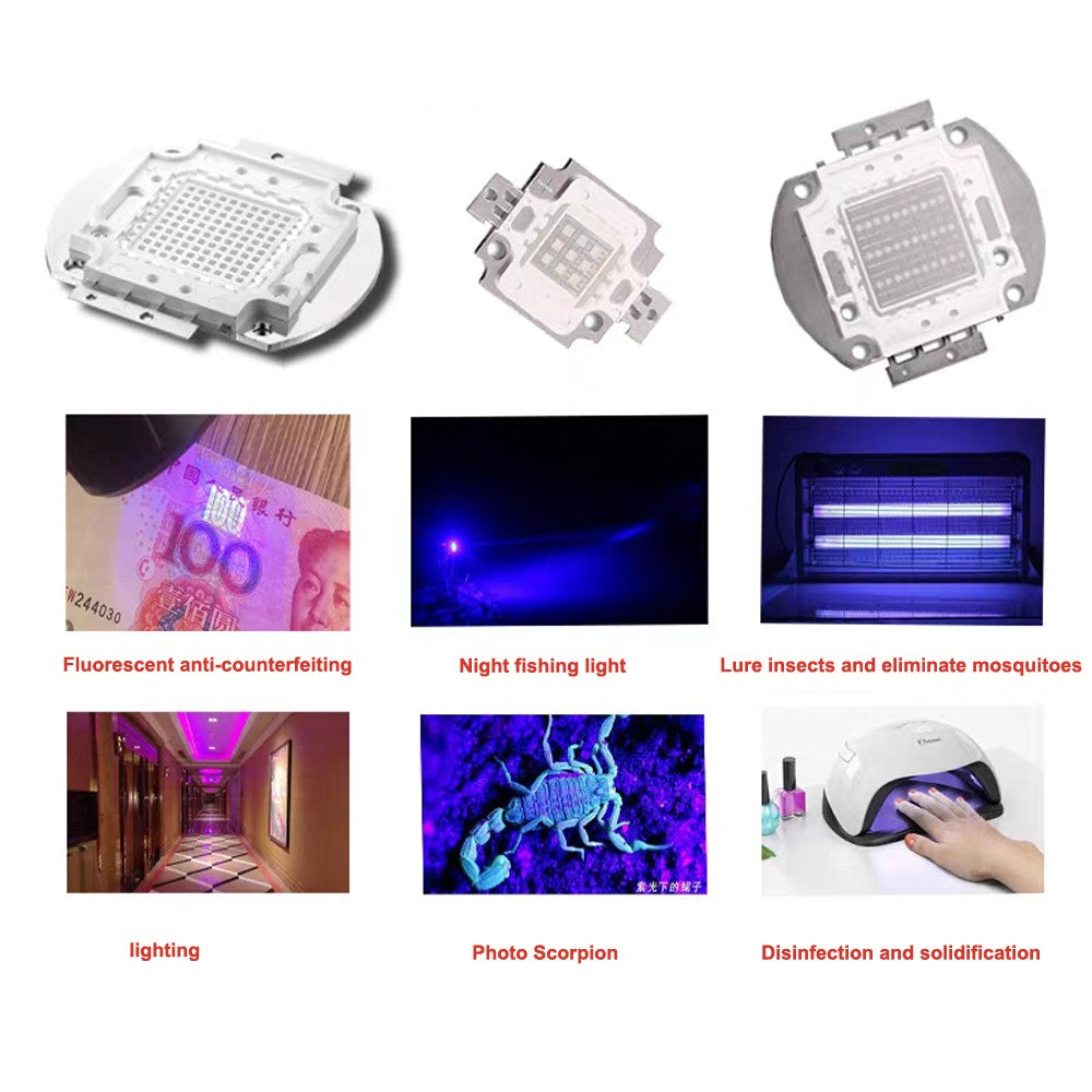 Lampe de polymérisation UV 365 nm-430 nm LED outil de détection de stérilisation fluorescente violette – vue 3