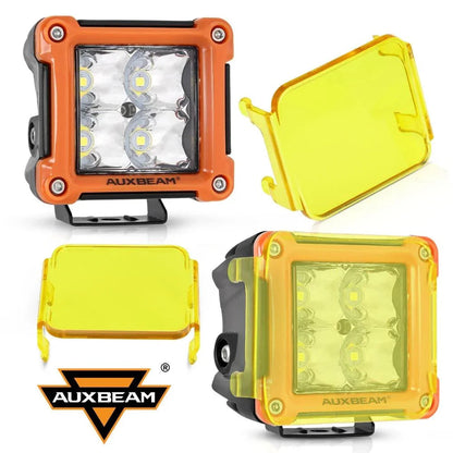 3″ 40 W projecteurs LED compacts Spot/Flood cadre multicolore avec faisceau électrique pour SUV ATV UTV camions pick-up