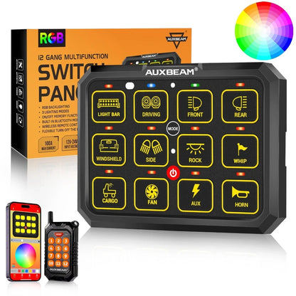 AC-1200 RGB panneau de commande avec APP&télécommande, modes bascule / momentané / impulsion (sortie simple) – NOVADOMIO