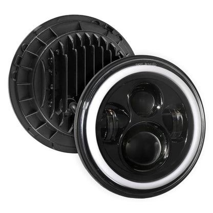 Upgraded RGB 7″ phares + 4″ antibrouillards Combo pour Jeep Wrangler JK avec commande par application – vue 10 – NOVADOMIO