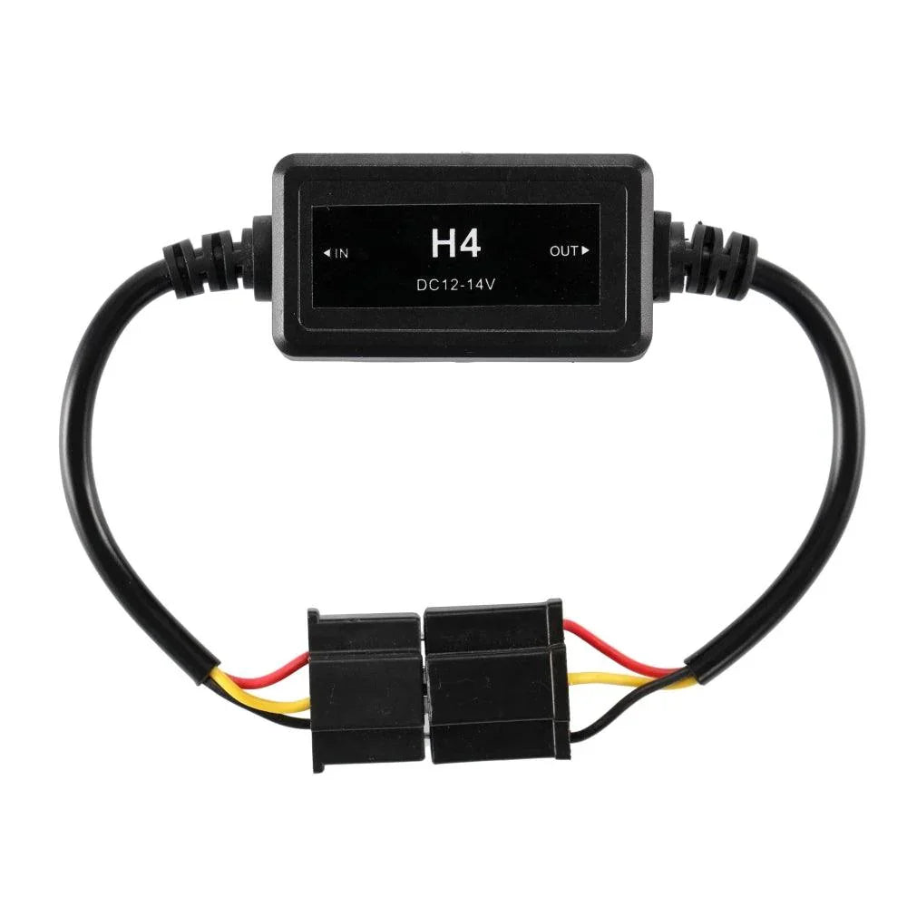 H4/9003 C10-MODEL Enhanced Ampoules de phare LED Canbus Decoder Anti-Flicker Hyper Flash No Warning Harness Resistor Convers…