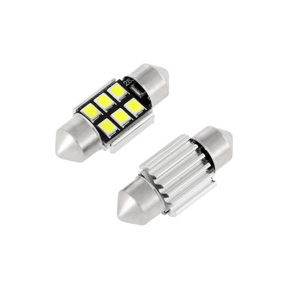31 mm DE3175 DE3021 DE3022 1.22″ Festoon LED intérieur/plafonnier/lecture/éclairage de plaque ampoules 2.7 W 200 LM 6 500 K